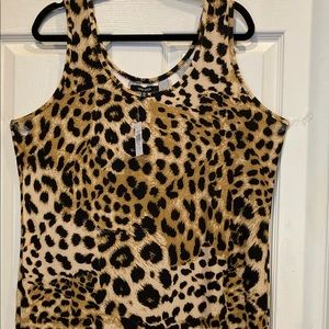 Animal print mini dress